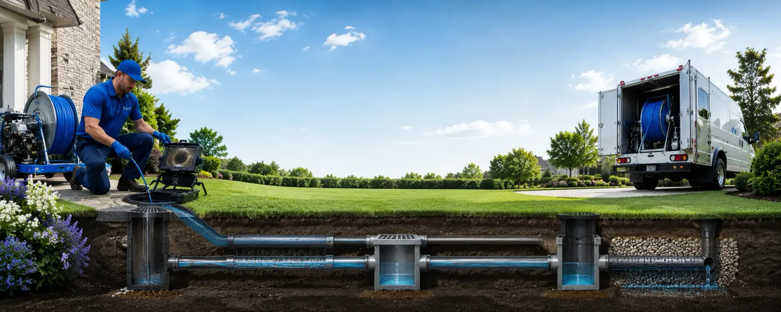 Outdoor drain cleaning information for Plainville, MA